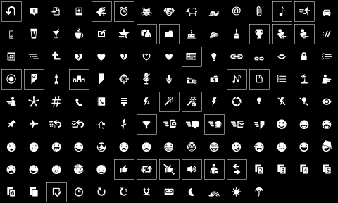 Windows Phone 7 Application Bar Icons